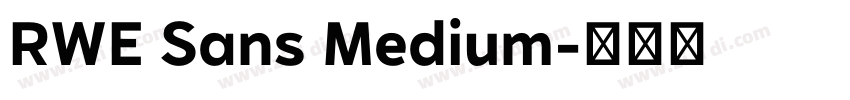 RWE Sans Medium字体转换 RWE Sans Medium字体转换